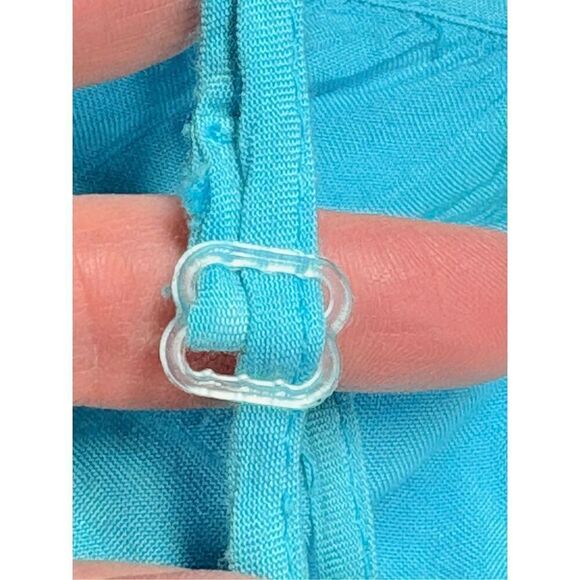 Blue & black tie dye off shoulder cover up nwt size small - Picture 3 of 6